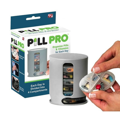 Pill Pro Tablets Pills Organizer - Best Medicine Storage Box (001)