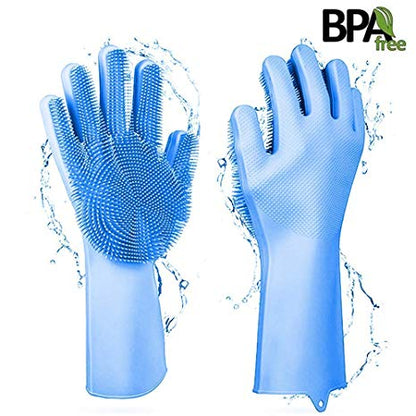 Cindrella Heat Resistant Dish Glass Cutlery Scrubber Cleaner Silicone Dishwashing Glove