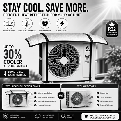SunShield™ AC Heat Reflective Cover – Keep Your AC Cooler & Reduce Energy Waste