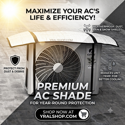 SunShield™ AC Heat Reflective Cover – Keep Your AC Cooler & Reduce Energy Waste
