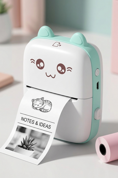 Instant Pocket Thermal Printer – Print Photos, To-Do Lists & Custom Labels in Seconds!