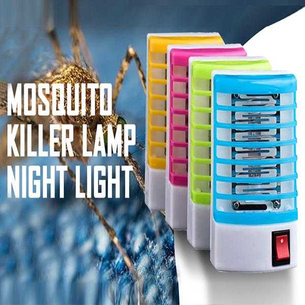 Pack of 4 Mosquito Killer Lamp Night Light (Random Color)