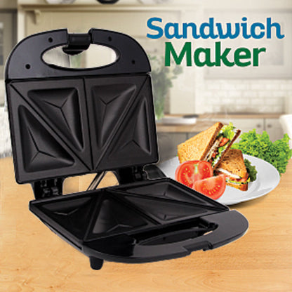 2 Slice Non-Stick Coated Plate Sandwich Maker