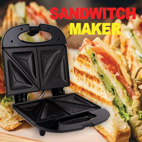 2 Slice Non-Stick Coated Plate Sandwich Maker