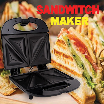 2 Slice Non-Stick Coated Plate Sandwich Maker