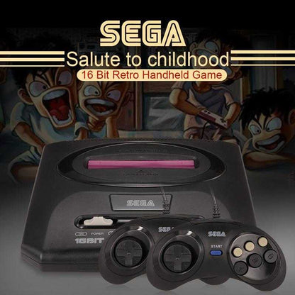 Sega Mega Drive 2 Video Game with Console 16 Bit Retro Handheld Game Player 5 Games Inside