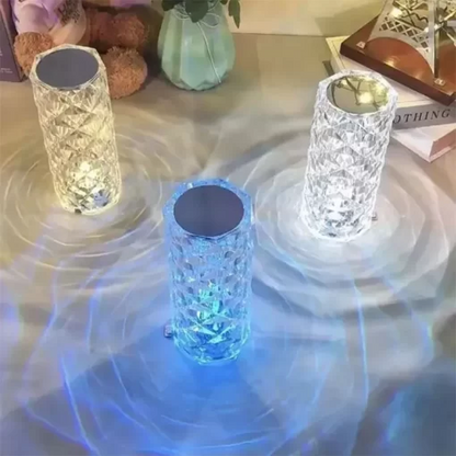 CrystalGlow™ Diamond Lamp – 16 Colors Touch & Remote LED Mood Light