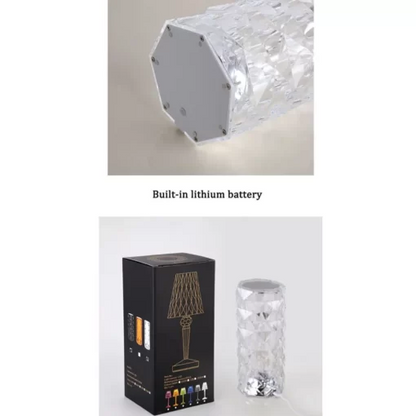 CrystalGlow™ Diamond Lamp – 16 Colors Touch & Remote LED Mood Light