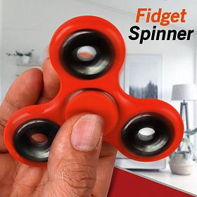 Pack of 5 Plastic Triangle Fidget Hand Finger Spinner