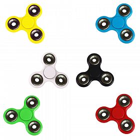 Pack of 5 Plastic Triangle Fidget Hand Finger Spinner