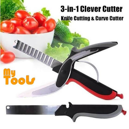 Smart Cutter 2 In 1 Scissor Cutter Smart Knife (035)