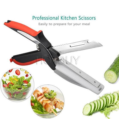 Smart Cutter 2 In 1 Scissor Cutter Smart Knife (035)