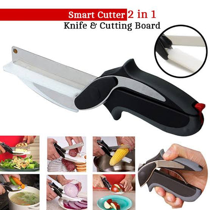 Smart Cutter 2 In 1 Scissor Cutter Smart Knife (035)