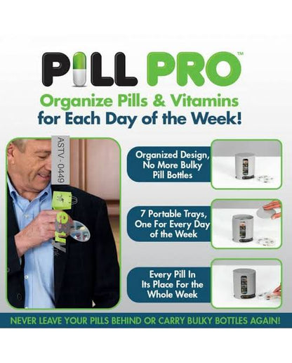 Pill Pro Tablets Pills Organizer - Best Medicine Storage Box (001)