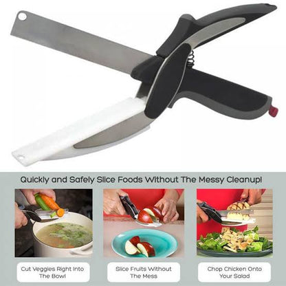 Smart Cutter 2 In 1 Scissor Cutter Smart Knife (035)